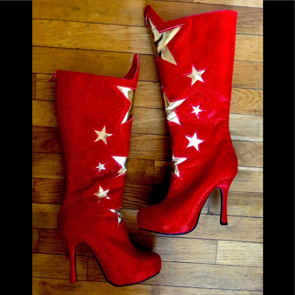 Wonder Woman Platform Boots 💥
